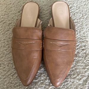 Loft brown mules. NWOT. Never worn.